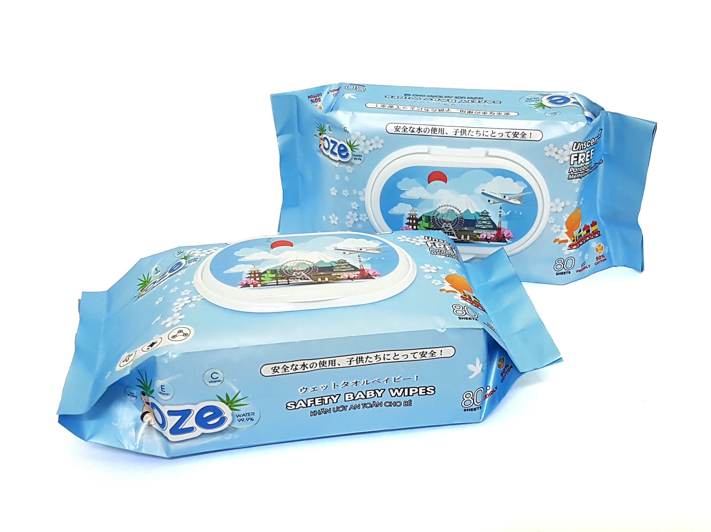 Khăn ướt OZE Blue 02