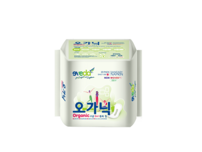 BĂNG VỆ SINH EVEDA ORGANIC DÙNG HÀNG NGÀY - 20 MIẾNG KHÔNG CÁNH (155MM)